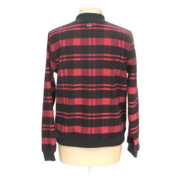 Columbia Red and Black Plaid Full-Zip Up Jacket - Picture 3 of 8